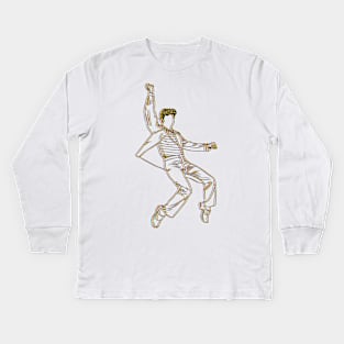 Elvis CMYK Kids Long Sleeve T-Shirt